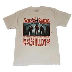 Netflix Pacsun Market  Squid Game T-Shirt New w Tags White Size L